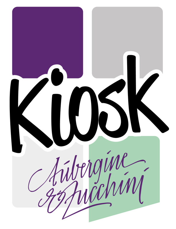Logo des Kiosk-Konzepts von Aubergine & Zucchini – gesunde Snacks und Mittagessen für Schulen